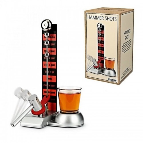 HAMMER SHOTS PARTY DRINKING GAME WITH SHOT GLASS TOWER DRINKING GAME (OEM)