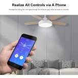 SONOFF iFAN02 WiFi Smart APP Control&Remote Control για ανεμιστήρα οροφής, Compatible with Alexa & Google Home Assistant, 1250W