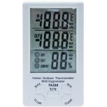 Ψηφιακό Θερμόμετρο & Υγρόμετρο με Διπλό Αισθητήρα, Ημερολόγιο & ALARM HTC-TA298
